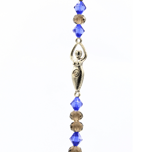 Suncatcher Hanging Blue Beads Goddes