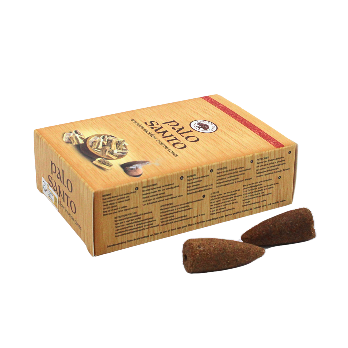 Green Tree Palo Santo Backflow Incense Cones (pack of 12)