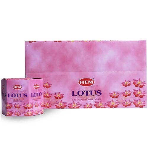 HEM Backflow Cones Lotus (12 packs x 40 pcs)