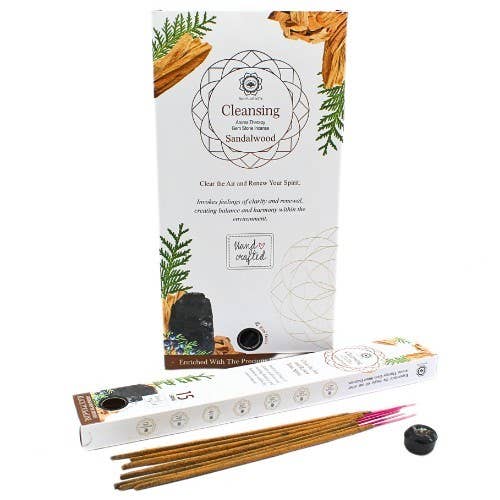 Green Tree Gemstone Incense Cleansing - Black Tourmaline
