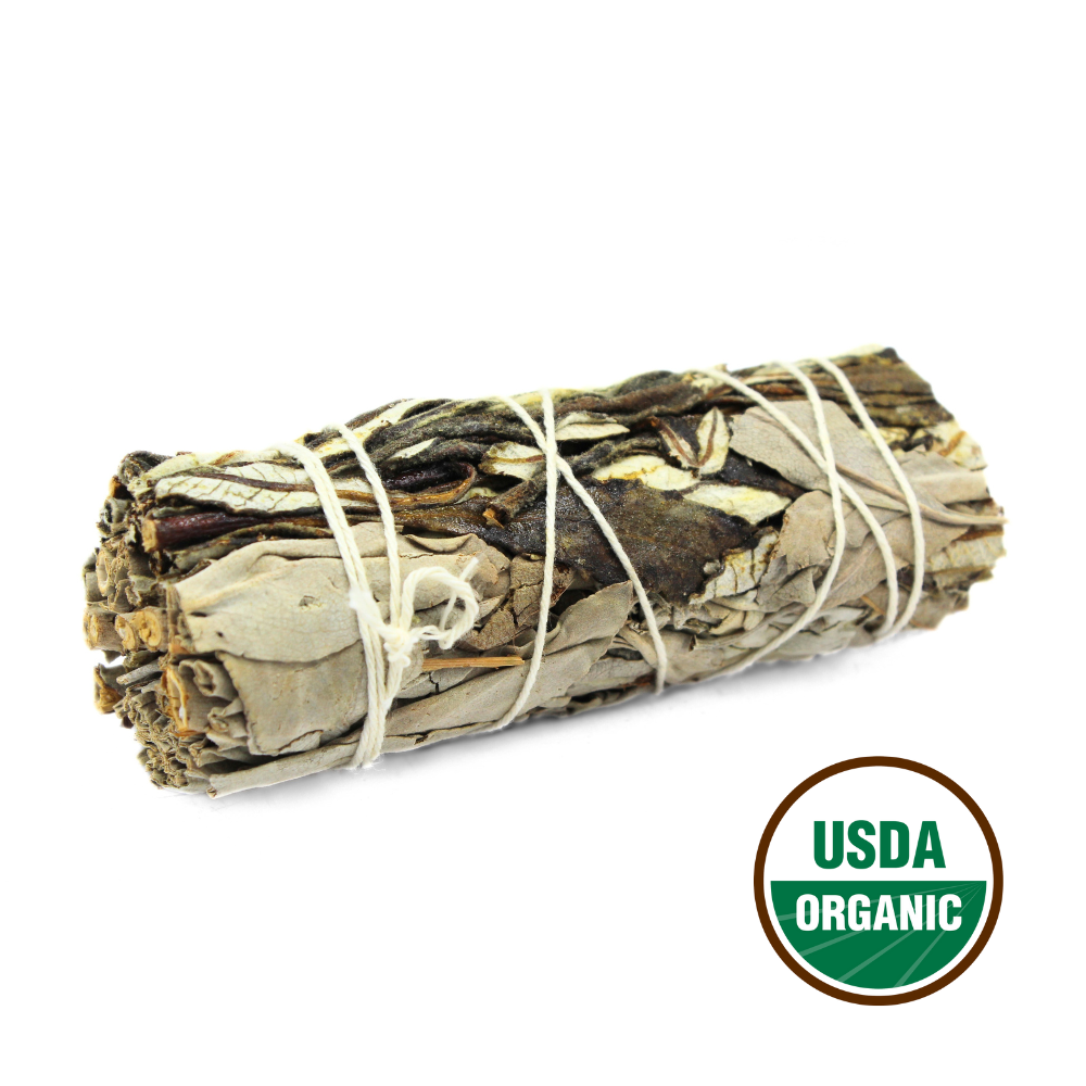 White Sage & Yerba Santa Smudge Stick 10cm (price per pc)