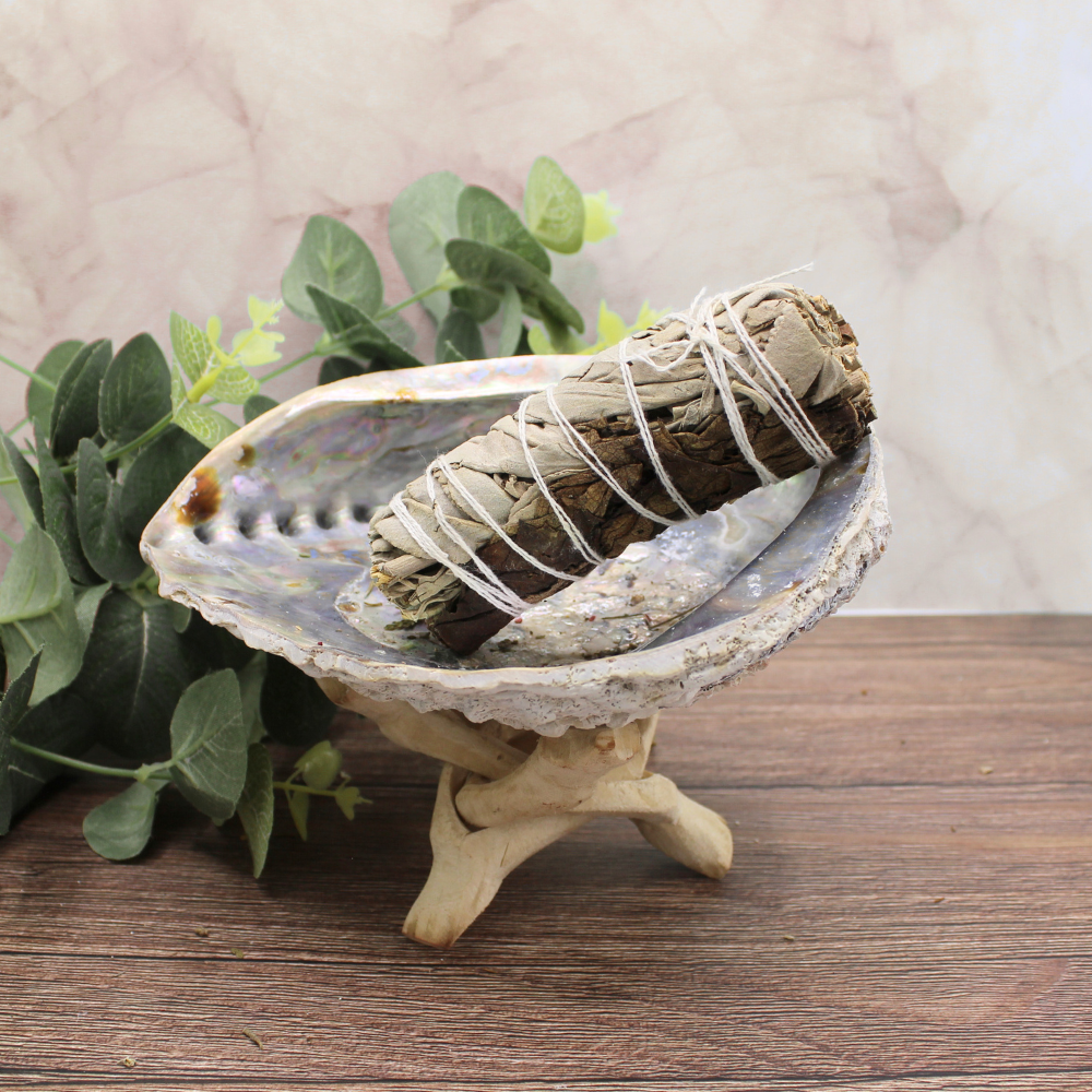 White Sage & Black Sage Smudge Stick 10cm (price per pc)