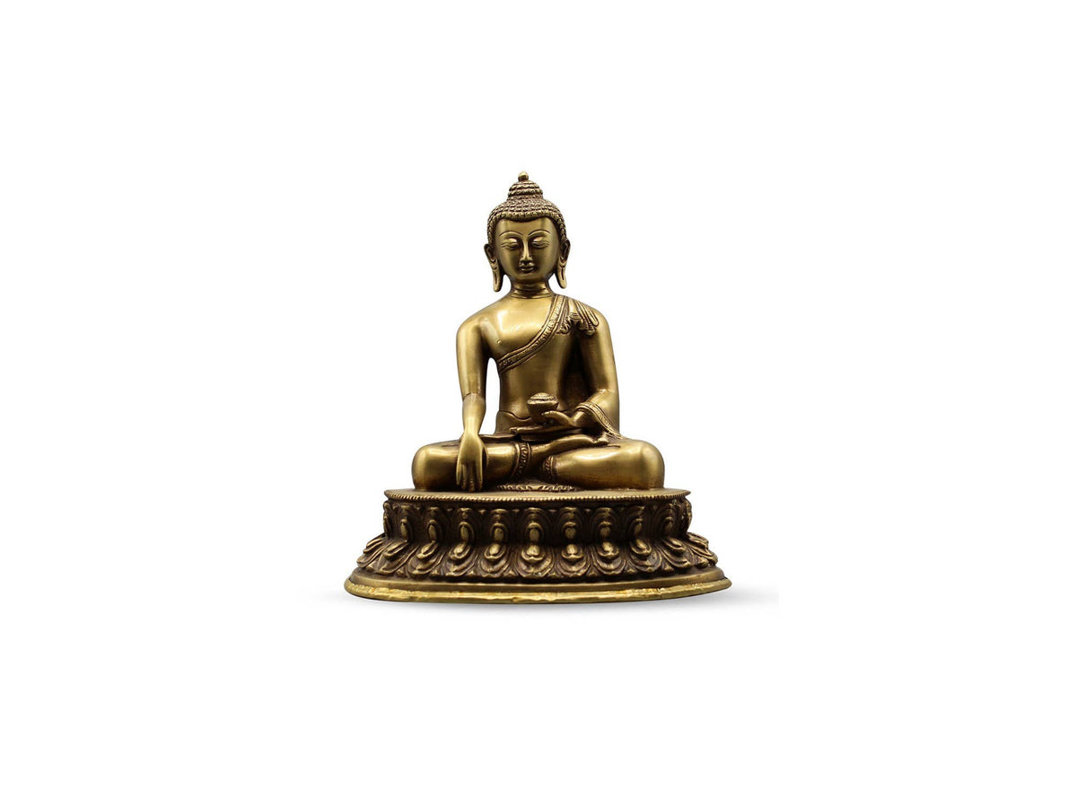 budha sakyamuni plain w/oval base 25cm