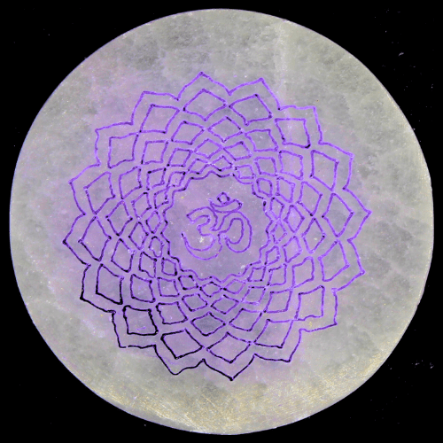 Seleniet Cirkel 7 Chakra's 4cm 7 st.