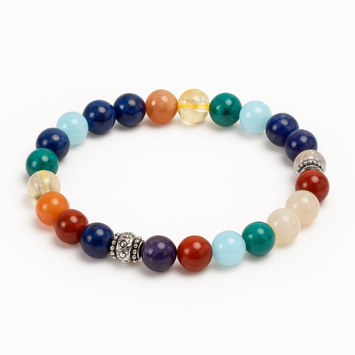 7 Chakra Premium Mix Bracelet 8 mm - Worldwide