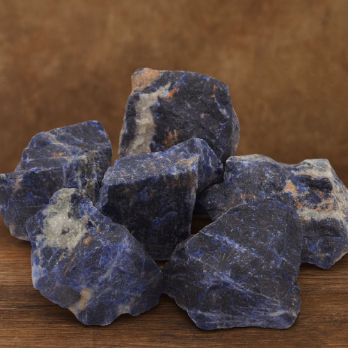 Sodalite 'A' rough stone 1kg - Italy