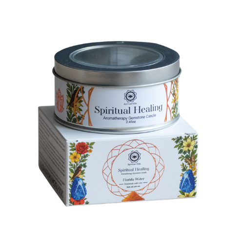 Green Tree Gemstone Candle Spiritual Healing Floridawater 70