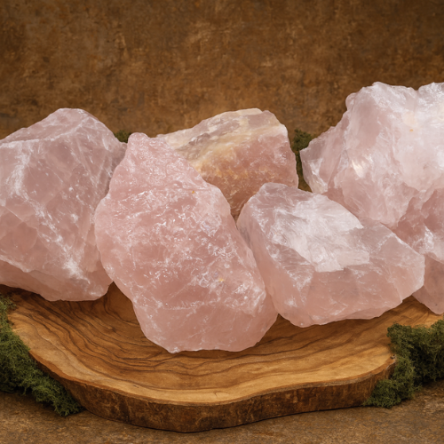 Rose Quartz 'A' rough stone 1kg - Madagascar