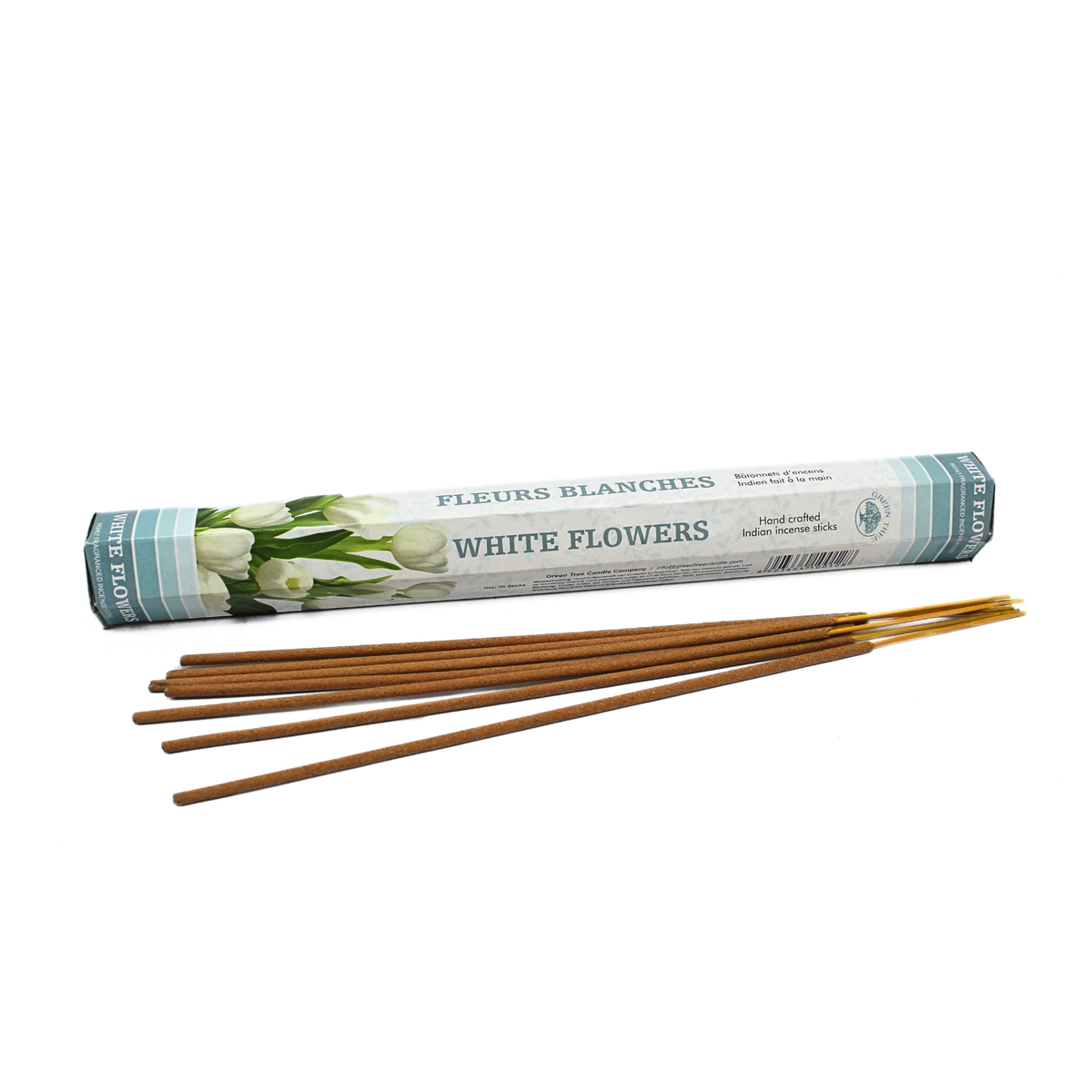 Green Tree White Flowers Incense