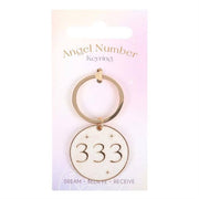 333 Angel Number Keyring