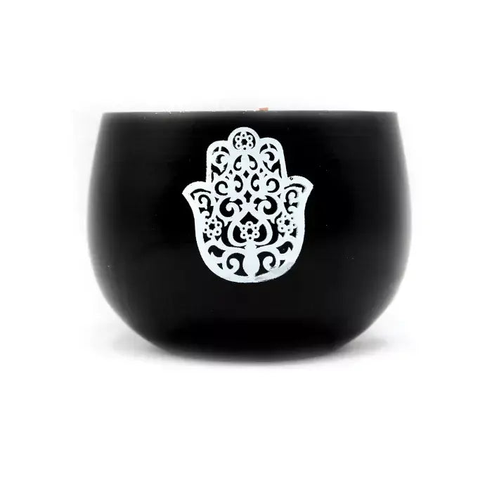 Tealight Holder Hand Of Fatima Black & Copper