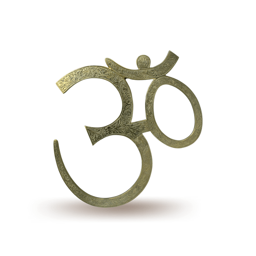 Brass Large Wall Hanging Ohm