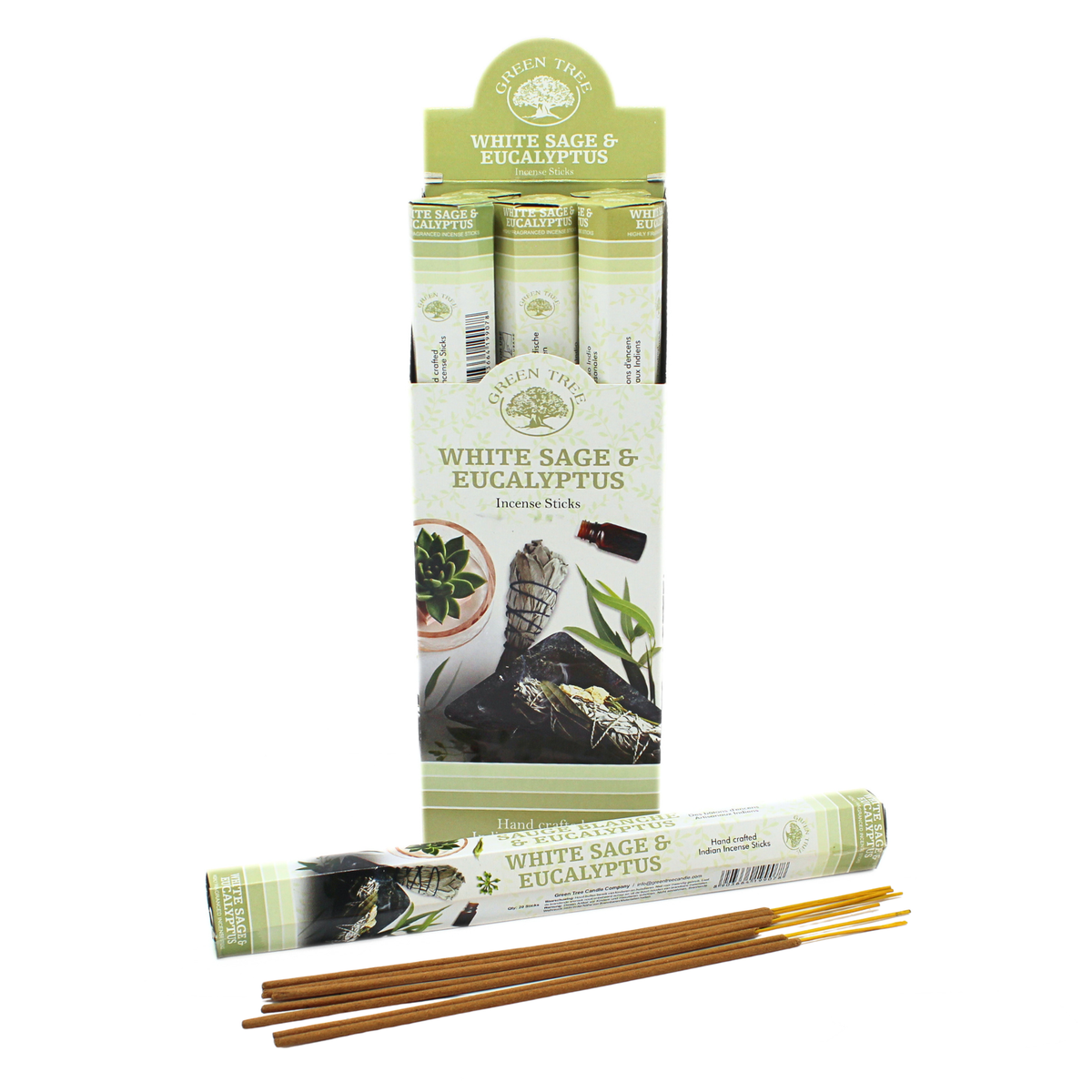 Green Tree White Sage & Eucalyptus Incense
