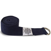 Green Tree Navy Yoga Belt 100% Cotton 38 Mm X 2,5 Mm
