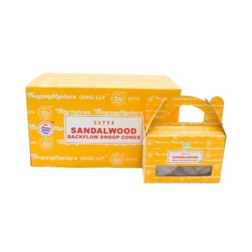 Satya Sandalwood backflow dhoop cones