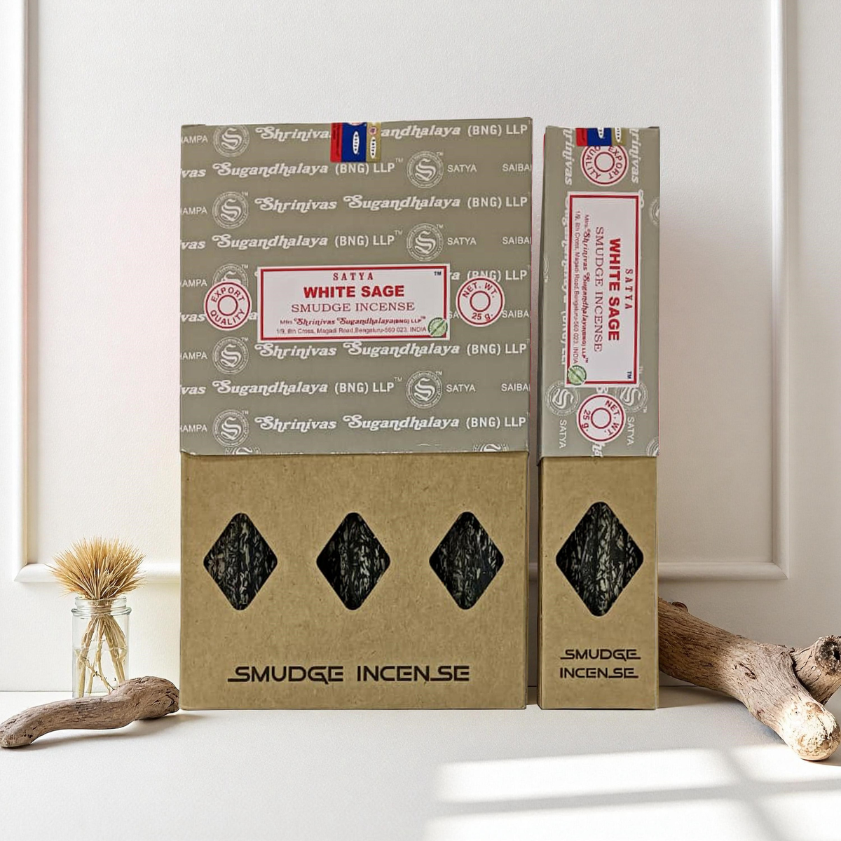 Satya White Sage Smudge Incense 25 Gr