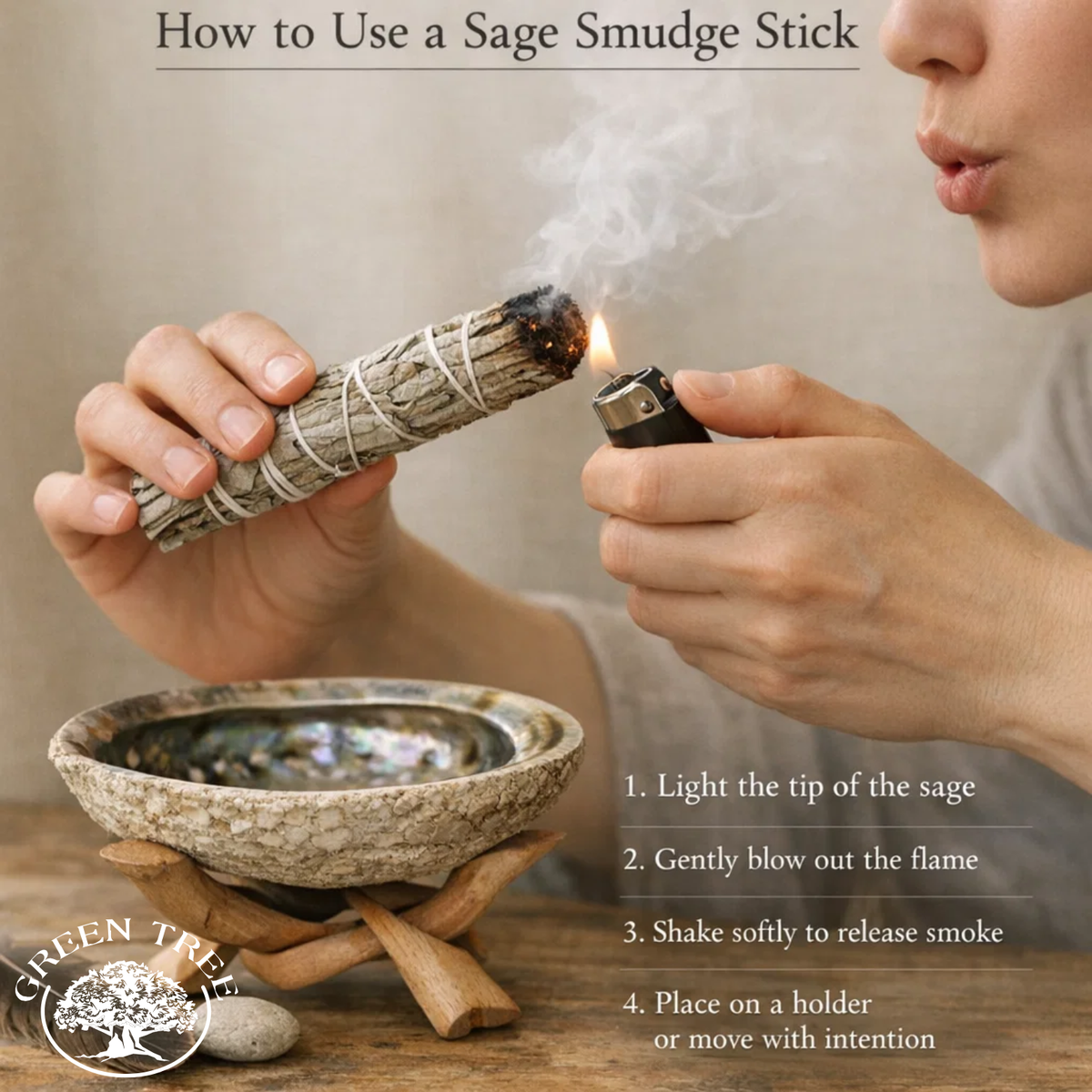 Lavender Scented Smudge Stick 10cm