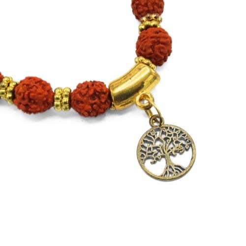 Rudraksha Bracelet - Tree of Life, 6 pcs