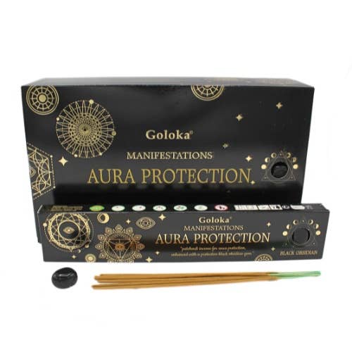 Goloka Manifestations Aura Protection Gemstone Incense