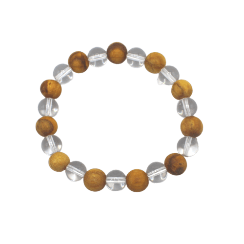 Bracelet Palo Santo and Crystal Quartz