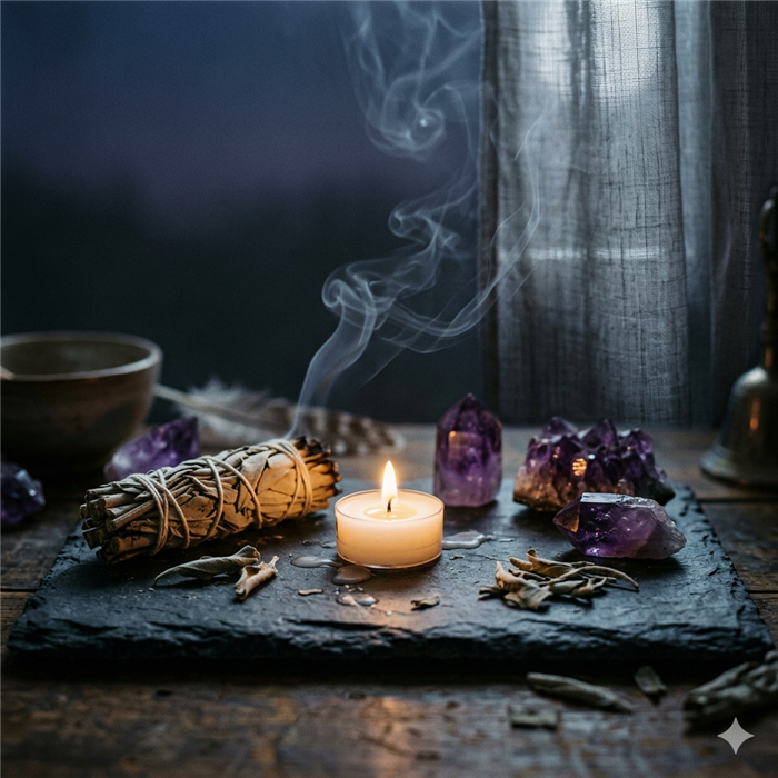 Satya White Sage  T- Lite Candle 14 Gms x 12 pcs
