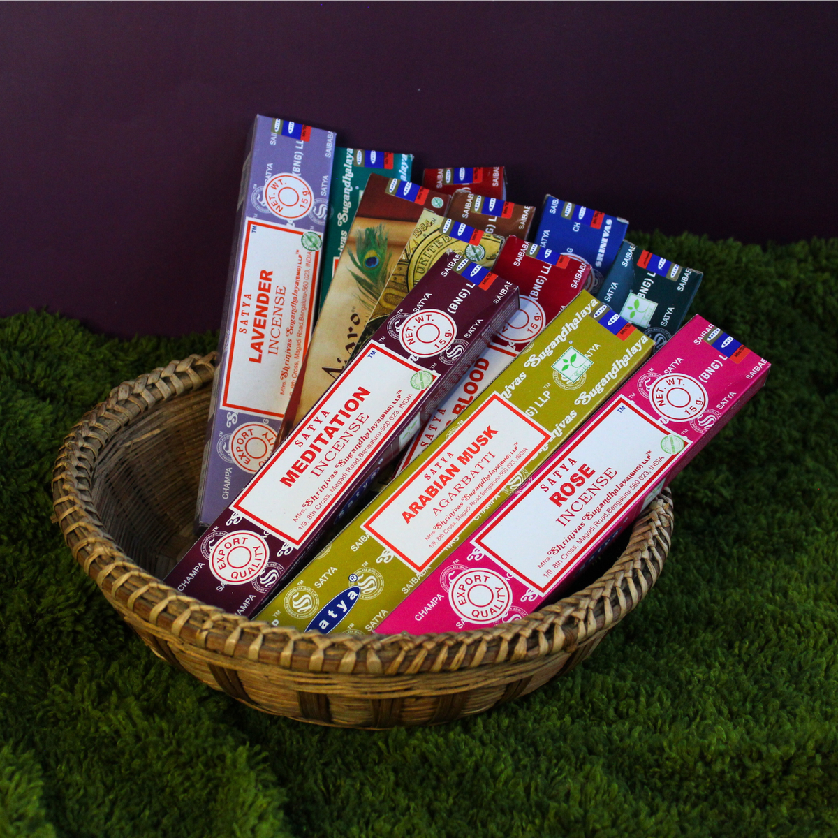 Satya Assorted Pack #1 Incense (12 boxes) 15 grams