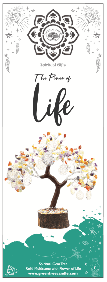 Reiki Multistone Life Gem tree Large