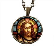 Lucky Pendant Jesus Christ Face 22mm