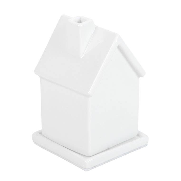White House Shaped Ceramic Incense Cone Holder