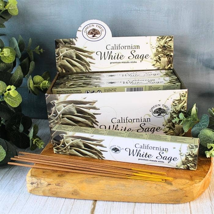 Green Tree Californian White Sage Natural Incense 15 grams