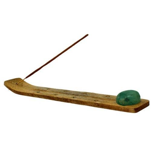 Incense Holder Green Aventurine Set 6 pcs