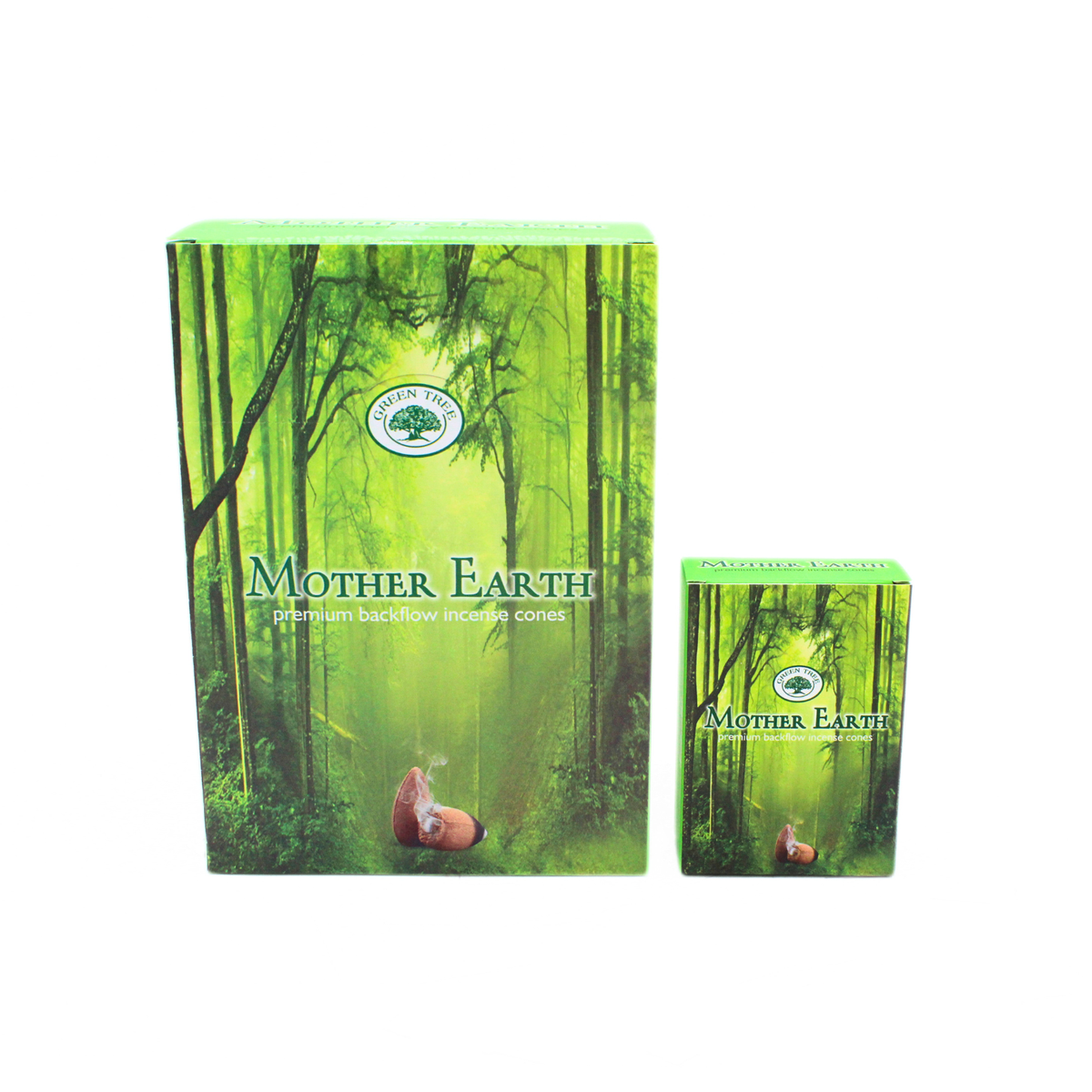 Green Tree Mother Earth Backflow Incense Cones (pack of 12)
