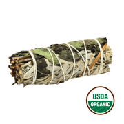 White Sage & Peppermint Smudge Stick 10cm (price per pc)