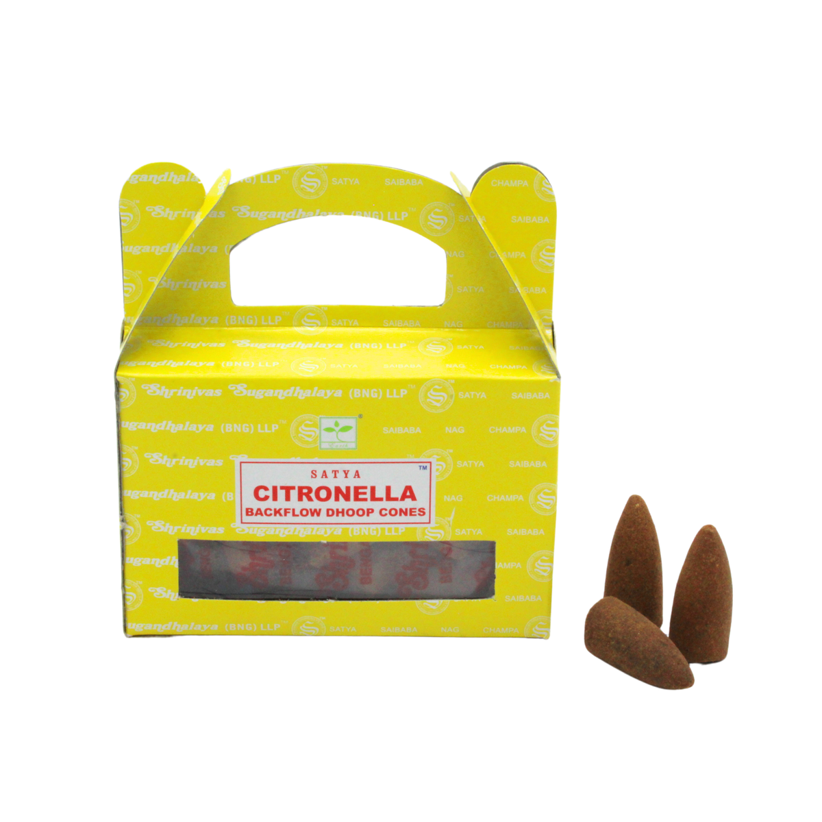 Satya Citronella Perfumed Backflow Dhoop Cone