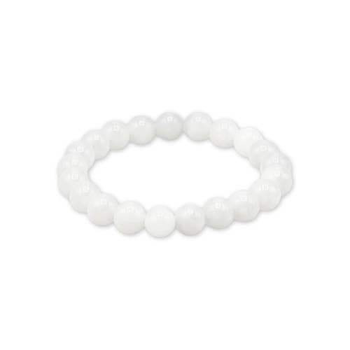 White Moostone 'AA' Bracelet 8mm - Madagascar