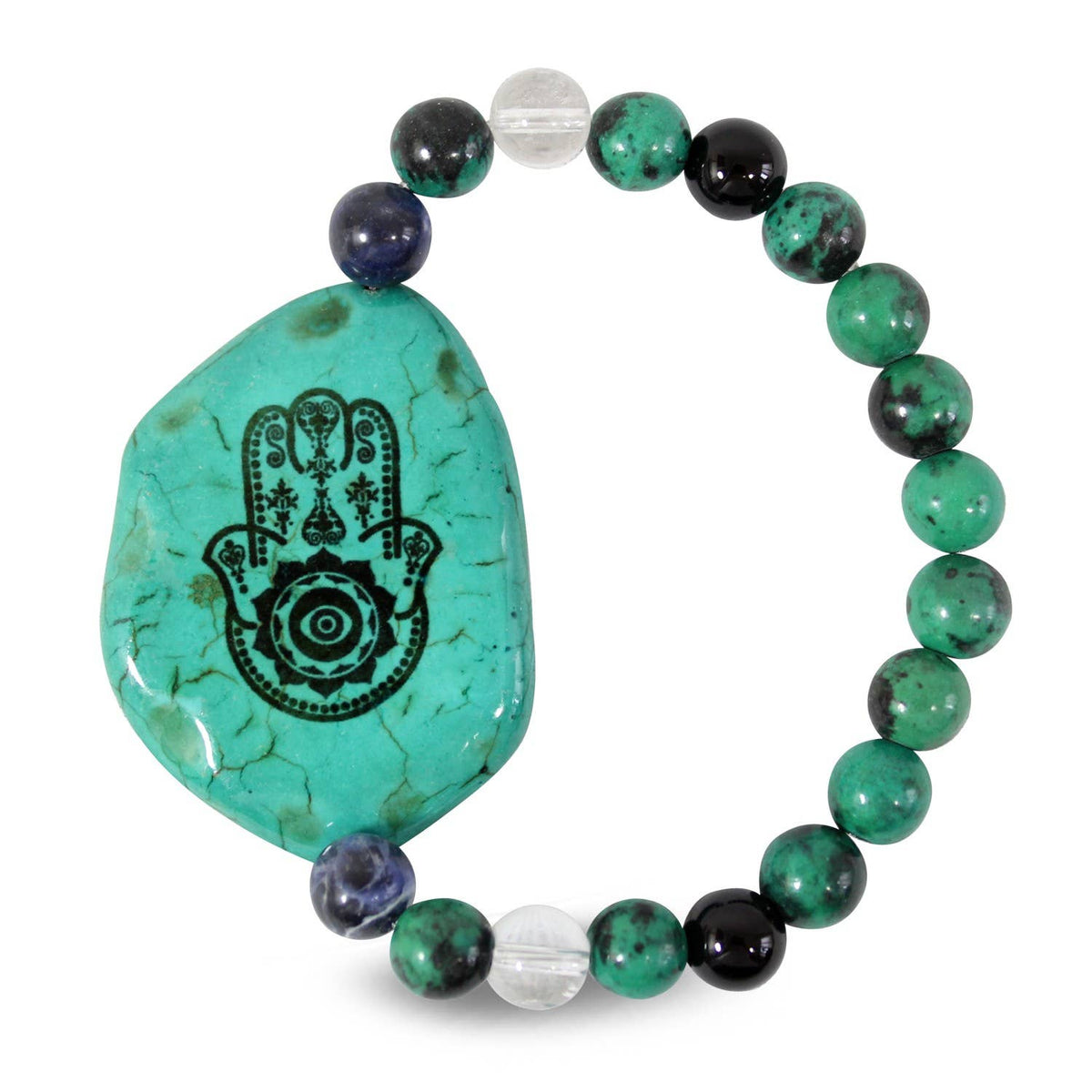 Bracelet Turqoise Spiritual prints (Mix pack of 6)