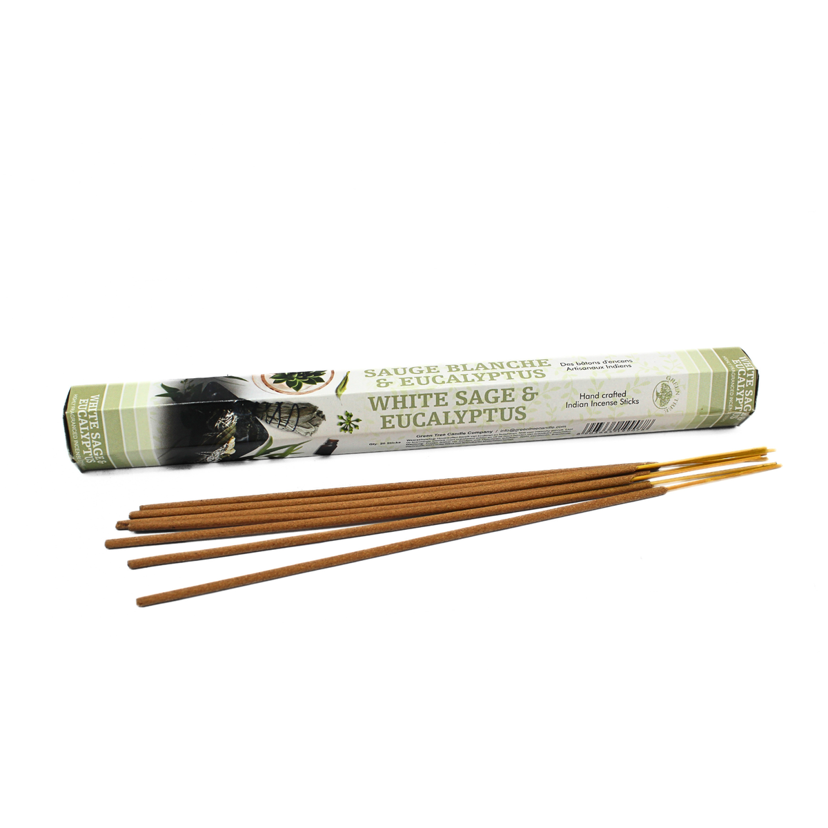 Green Tree White Sage & Eucalyptus Incense