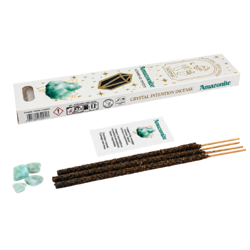 Native Soul Crystal Intention incense with Amazonite Chips