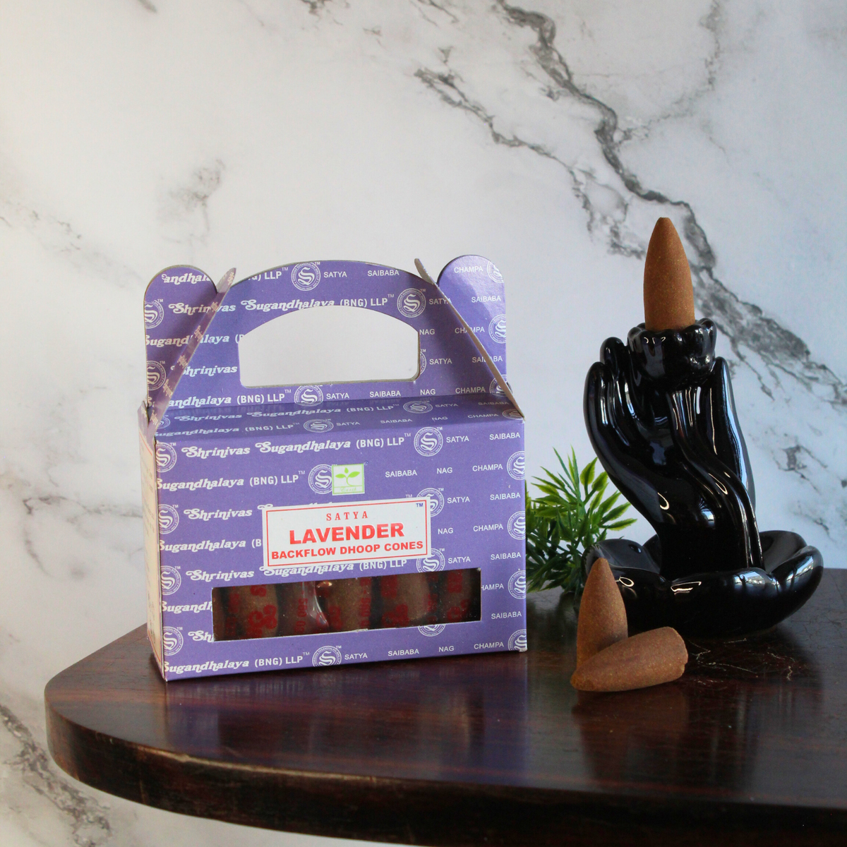 Satya Lavender backflow dhoop cones