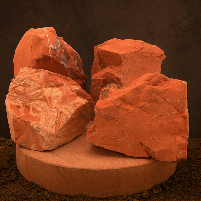 Red Jasper 'A' rough 1kg - South Africa