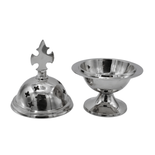 Nickel incense burner Thurible 4,5"
