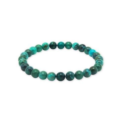 Chrysocolla 'AA' beaded Bracelet 6 mm - Peru