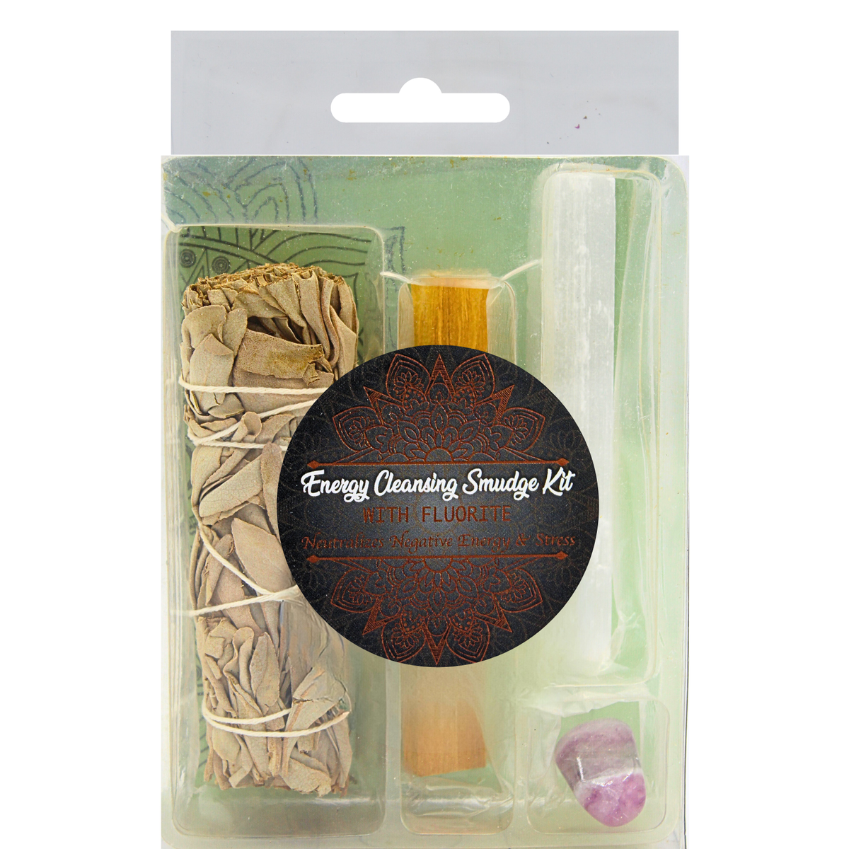 Energy Cleansing Smudge Kits w/ Fluorite