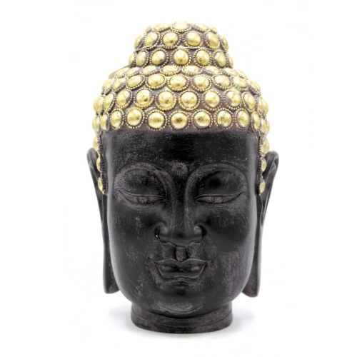 Buddha Head Statue 19x17.5x26cm