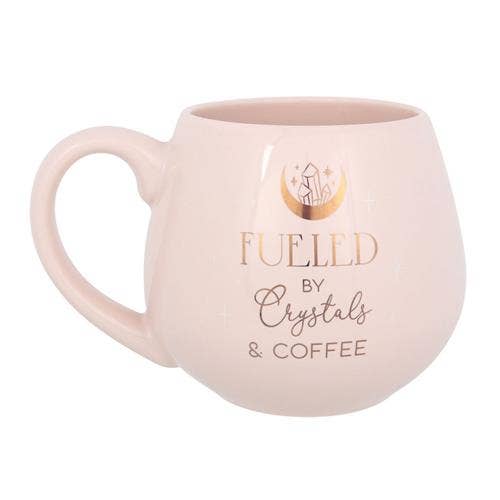 Crystals And Coffee Rounded Mug