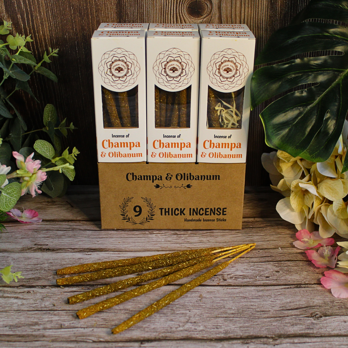 Green Tree Champa & Olibanum Botanical Incense