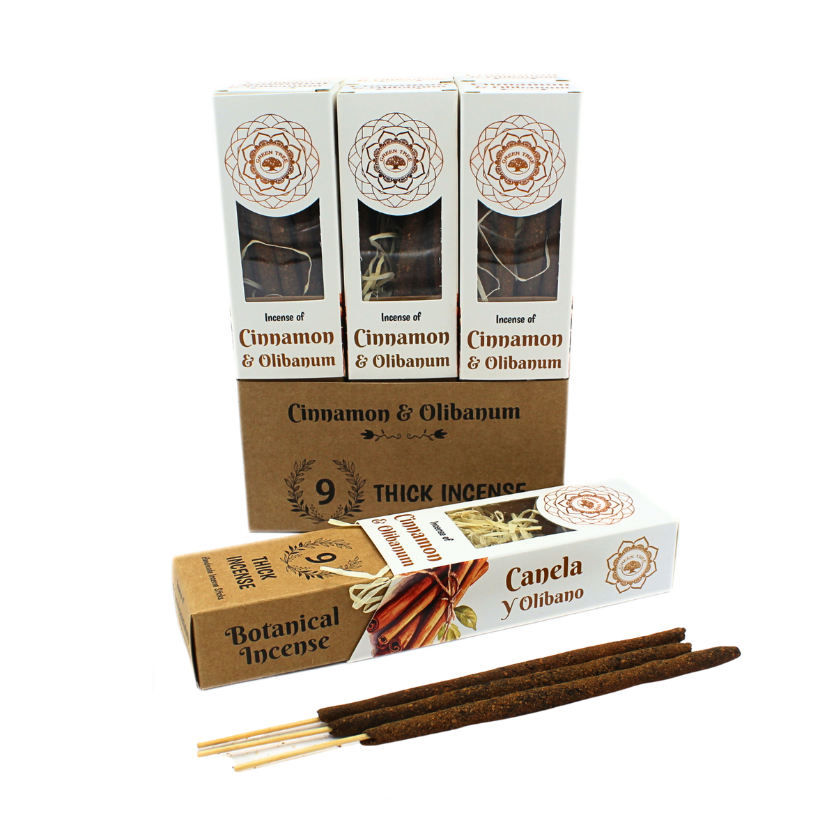 Green Tree Cinnamon & Olibanum Botanical Incense