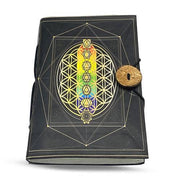 Rainbow Flower Of Life  Journal 15 x 10 cm
