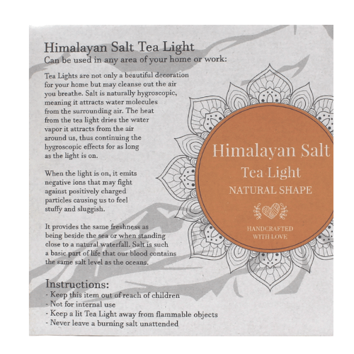 Himalayan Salt Tealight Holder White