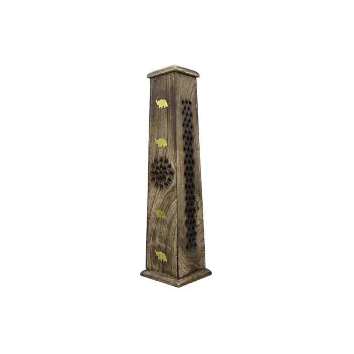 Green Tree Tower Incense Burner Elephant